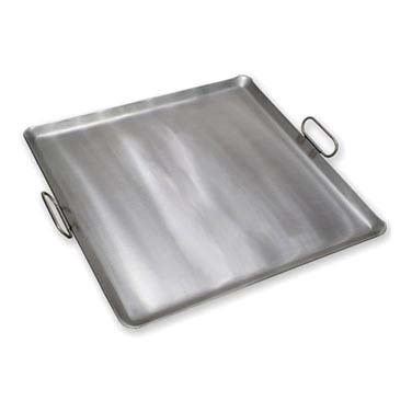 CCC 76-1155 GRIDDLE TOP 4 BURNER 1PC PLATE STEEL 7GA 23X23 W/ HANDLE & SLOPE SIDES